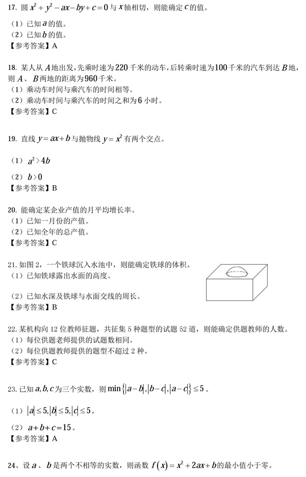 2017年双证在职研究生管理类联考真题及解析